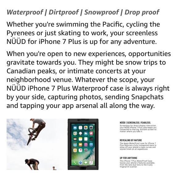 LifeProof NUUD Series case for iPhone 7plus - Picture 11 of 14